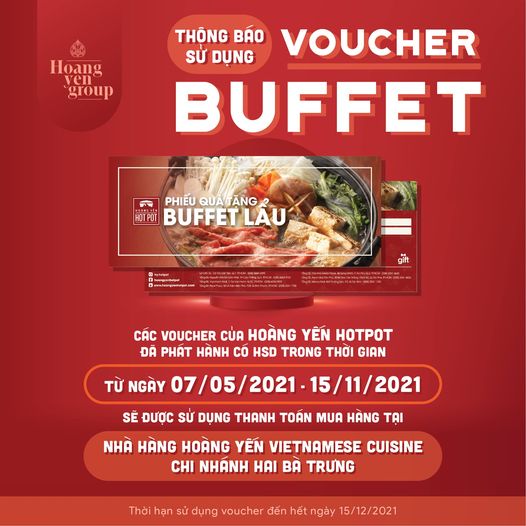 Phiếu quà tặng buffet